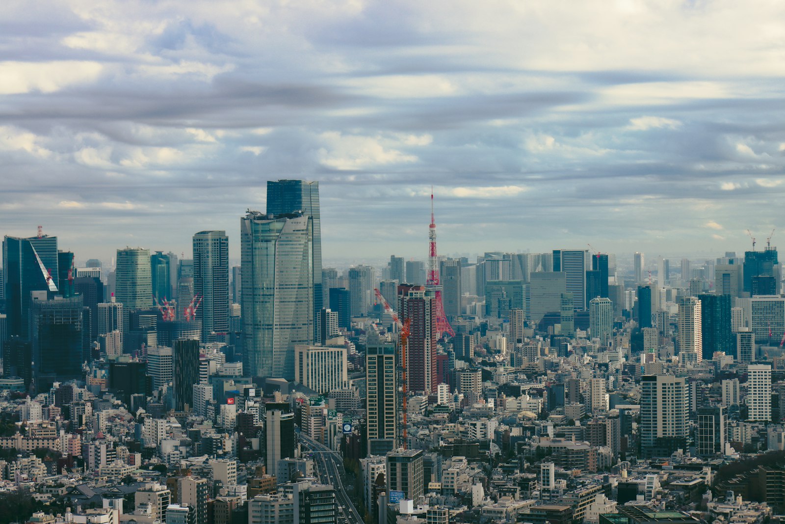 高層ビル群 都市風景
